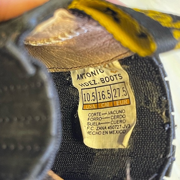 Antonio Hdez Black Leather Pull On Boots 10.5 - Picture 11 of 13